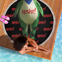 Resist Portland Frog Beach Blanket Funny Political Costume - Wonder Print Shop