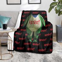 Resist Portland Frog Blanket Funny Political Costume - Wonder Print Shop