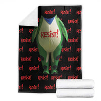 Resist Portland Frog Blanket Funny Political Costume - Wonder Print Shop