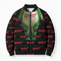 Resist Portland Frog Bomber Puffer Jacket Funny Political Costume - Wonder Print Shop