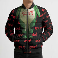 Resist Portland Frog Bomber Puffer Jacket Funny Political Costume - Wonder Print Shop