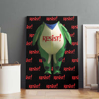 Resist Portland Frog Canvas Wall Art Funny Political Costume - Wonder Print Shop