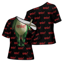 Resist Portland Frog Cross Shoulder Shirt Funny Political Costume - Wonder Print Shop