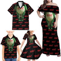 Resist Portland Frog Family Matching Off Shoulder Maxi Dress and Hawaiian Shirt Funny Political Costume - Wonder Print Shop