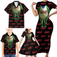 Resist Portland Frog Family Matching Short Sleeve Bodycon Dress and Hawaiian Shirt Funny Political Costume - Wonder Print Shop