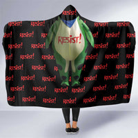 Resist Portland Frog Hooded Blanket Funny Political Costume - Wonder Print Shop