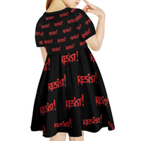 Resist Portland Frog Kid Short Sleeve Dress Funny Political Costume - Wonder Print Shop