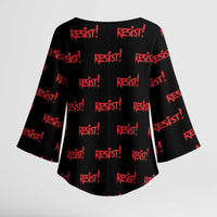 Resist Portland Frog Kimono Sleeve Blouse Funny Political Costume - Wonder Print Shop