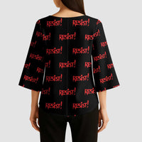 Resist Portland Frog Kimono Sleeve Blouse Funny Political Costume - Wonder Print Shop