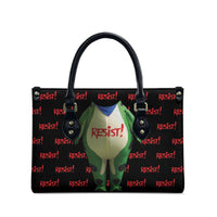 Resist Portland Frog Leather Bag Funny Political Costume - Wonder Print Shop