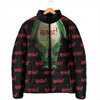 Resist Portland Frog Padded Jacket Funny Political Costume - Wonder Print Shop