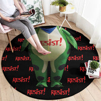 Resist Portland Frog Round Carpet Funny Political Costume - Wonder Print Shop