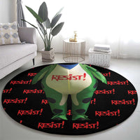 Resist Portland Frog Round Carpet Funny Political Costume - Wonder Print Shop