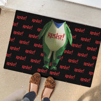 Resist Portland Frog Rubber Doormat Funny Political Costume - Wonder Print Shop