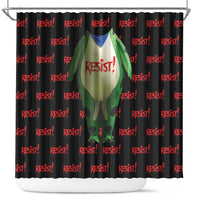 Resist Portland Frog Shower Curtain Funny Political Costume - Wonder Print Shop