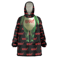 Resist Portland Frog Wearable Blanket Hoodie Funny Political Costume - Wonder Print Shop