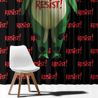 Resist Portland Frog Window Curtain Funny Political Costume - Wonder Print Shop