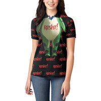Resist Portland Frog Women Polo Shirt Funny Political Costume - Wonder Print Shop
