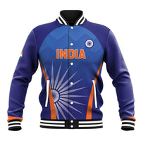 Custom India Cricket Baseball Jacket Go Champions Men In Blue LT05 - Wonder Print Shop