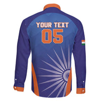 Custom India Cricket Family Matching Short Sleeve Bodycon Dress and Hawaiian Shirt Go Champions Men In Blue LT05 - Wonder Print Shop