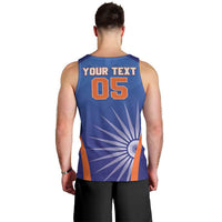 Custom India Cricket Men Tank Top Go Champions Men In Blue LT05 - Wonder Print Shop