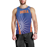 Custom India Cricket Men Tank Top Go Champions Men In Blue LT05 - Wonder Print Shop