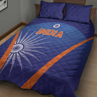 India Cricket Quilt Bed Set Go Champions Men In Blue LT05 - Wonder Print Shop