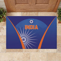 India Cricket Rubber Doormat Go Champions Men In Blue LT05 - Wonder Print Shop