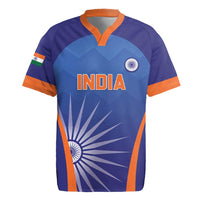 Custom India Cricket Rugby Jersey Go Champions Men In Blue LT05 - Wonder Print Shop