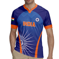 Custom India Cricket Rugby Jersey Go Champions Men In Blue LT05 - Wonder Print Shop