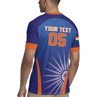 Custom India Cricket Rugby Jersey Go Champions Men In Blue LT05 - Wonder Print Shop