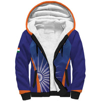 Custom India Cricket Sherpa Hoodie Go Champions Men In Blue LT05 - Wonder Print Shop