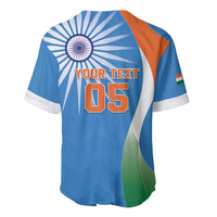 Custom India Cricket Baseball Jersey Sporty Style LT05 - Wonder Print Shop