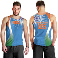 Custom India Cricket Men Tank Top Sporty Style LT05 - Wonder Print Shop