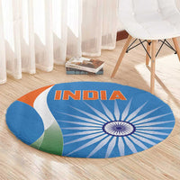 India Cricket Round Carpet Sporty Style