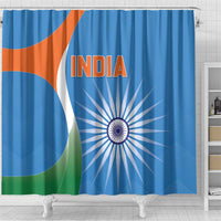 India Cricket Shower Curtain Sporty Style
