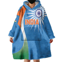 Custom India Cricket Wearable Blanket Hoodie Sporty Style LT05 - Wonder Print Shop