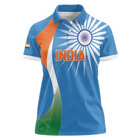 Custom India Cricket Women Polo Shirt Sporty Style LT05 - Wonder Print Shop