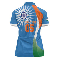 Custom India Cricket Women Polo Shirt Sporty Style LT05 - Wonder Print Shop