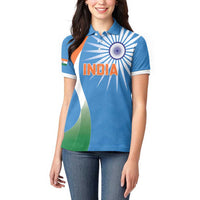 Custom India Cricket Women Polo Shirt Sporty Style LT05 - Wonder Print Shop