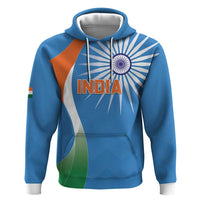 Custom India Cricket Zip Hoodie Sporty Style LT05 - Wonder Print Shop