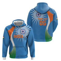 Custom India Cricket Zip Hoodie Sporty Style LT05 - Wonder Print Shop