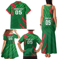 Custom Bangladesh Cricket Family Matching Tank Maxi Dress and Hawaiian Shirt Go Champions The Tigers LT05 - Wonder Print Shop