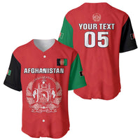 Custom Afghanistan Cricket Baseball Jersey Flag Style LT05 - Wonder Print Shop