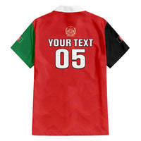 Custom Afghanistan Cricket Family Matching Off The Shoulder Long Sleeve Dress and Hawaiian Shirt Flag Style LT05 - Wonder Print Shop