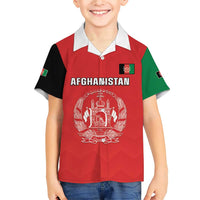 Custom Afghanistan Cricket Family Matching Short Sleeve Bodycon Dress and Hawaiian Shirt Flag Style LT05 - Wonder Print Shop