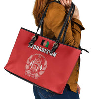 Afghanistan Cricket Leather Tote Bag Flag Style LT05 - Wonder Print Shop