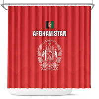 Afghanistan Cricket Shower Curtain Flag Style