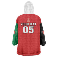 Custom Afghanistan Cricket Wearable Blanket Hoodie Flag Style LT05 - Wonder Print Shop