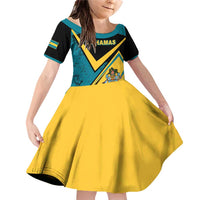 Personalized Bahamas Family Matching Off Shoulder Short Dress and Hawaiian Shirt Coat Of Arms Unique Style